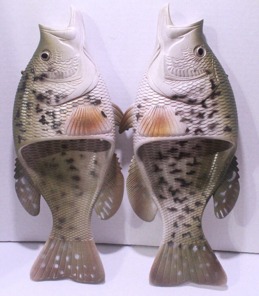 River Edge Products 9M/10W Crappie Fish Sandals Slip Resistant Slippers