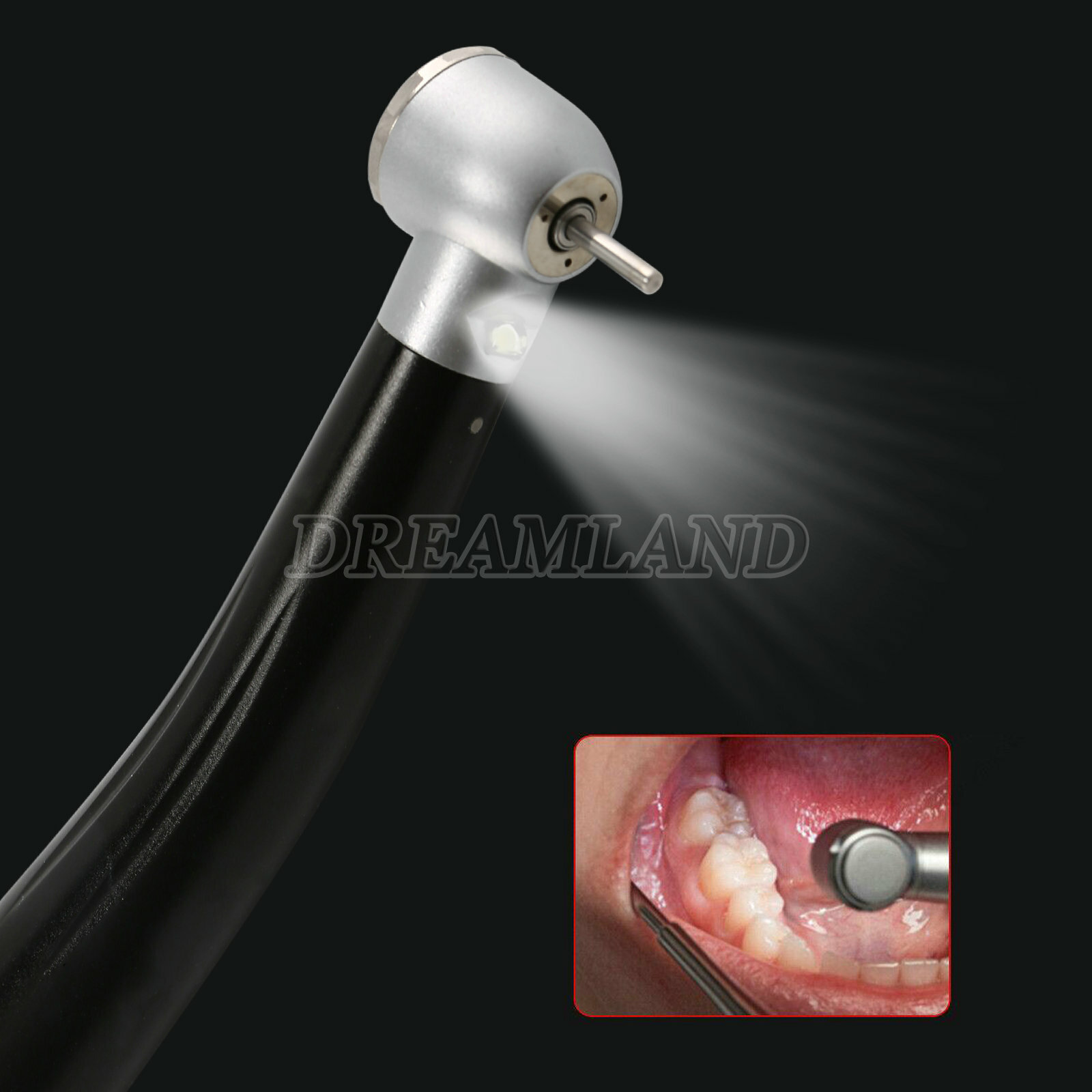 NSK Style Dental LED E-generator High Speed Handpiece / 4 Hole Quick Coupler