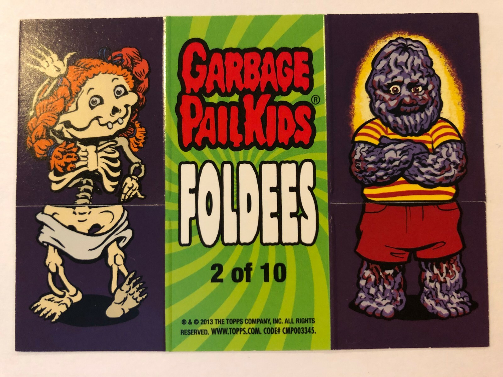 Garbage Pail Kids GPK 2013 Series 2 FOLDEES MINT Card/Sticker *Pick One*