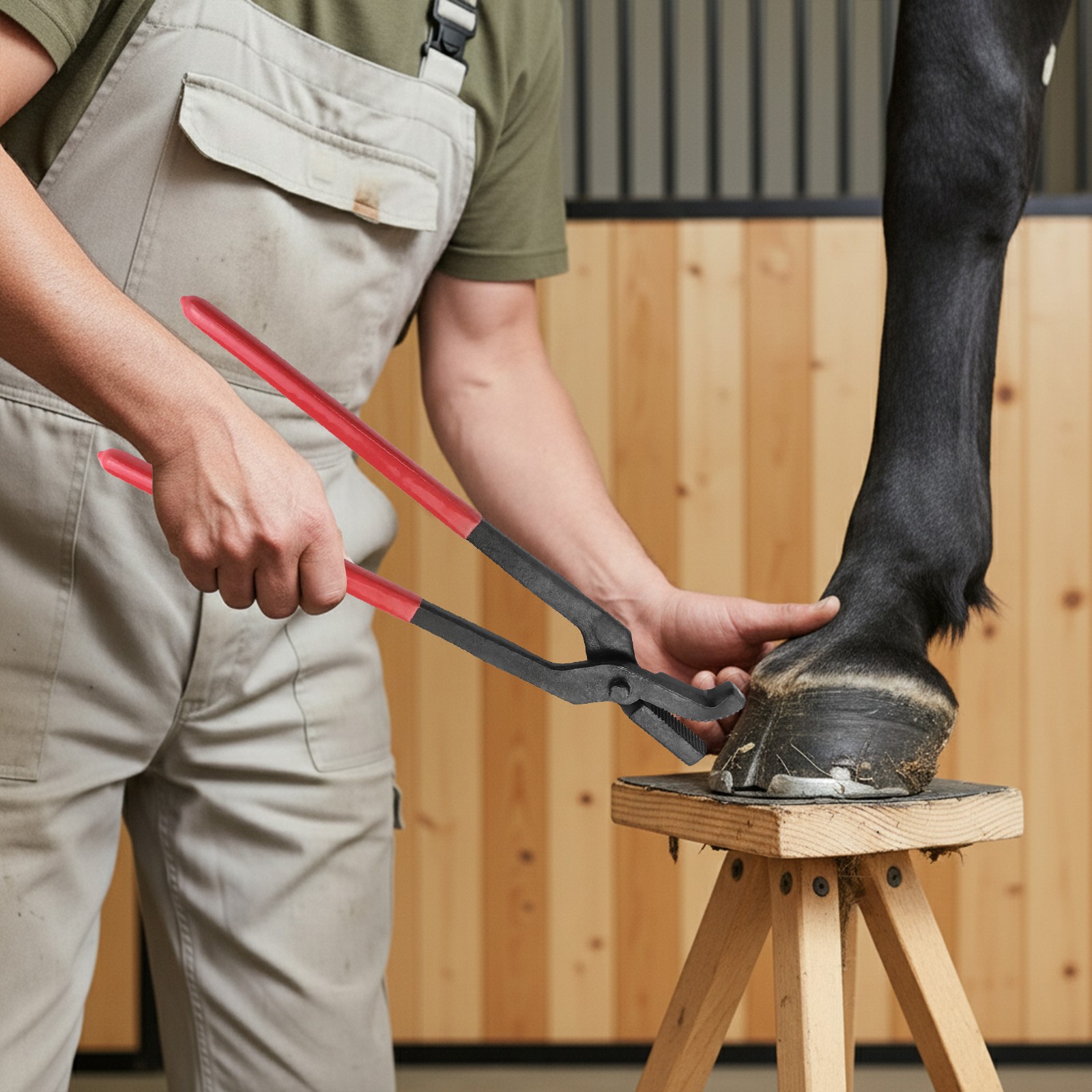 Horseshoe Pliers,Horseshoe Nails Clincher,Hoof Nail Clincher for Horse Hooffor