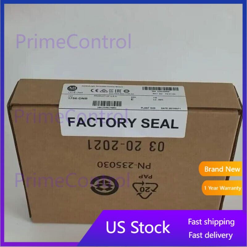nEW IN BOX Allen Bradley 1756-DNB SER E ControlLogix DeviceNet Comms Module