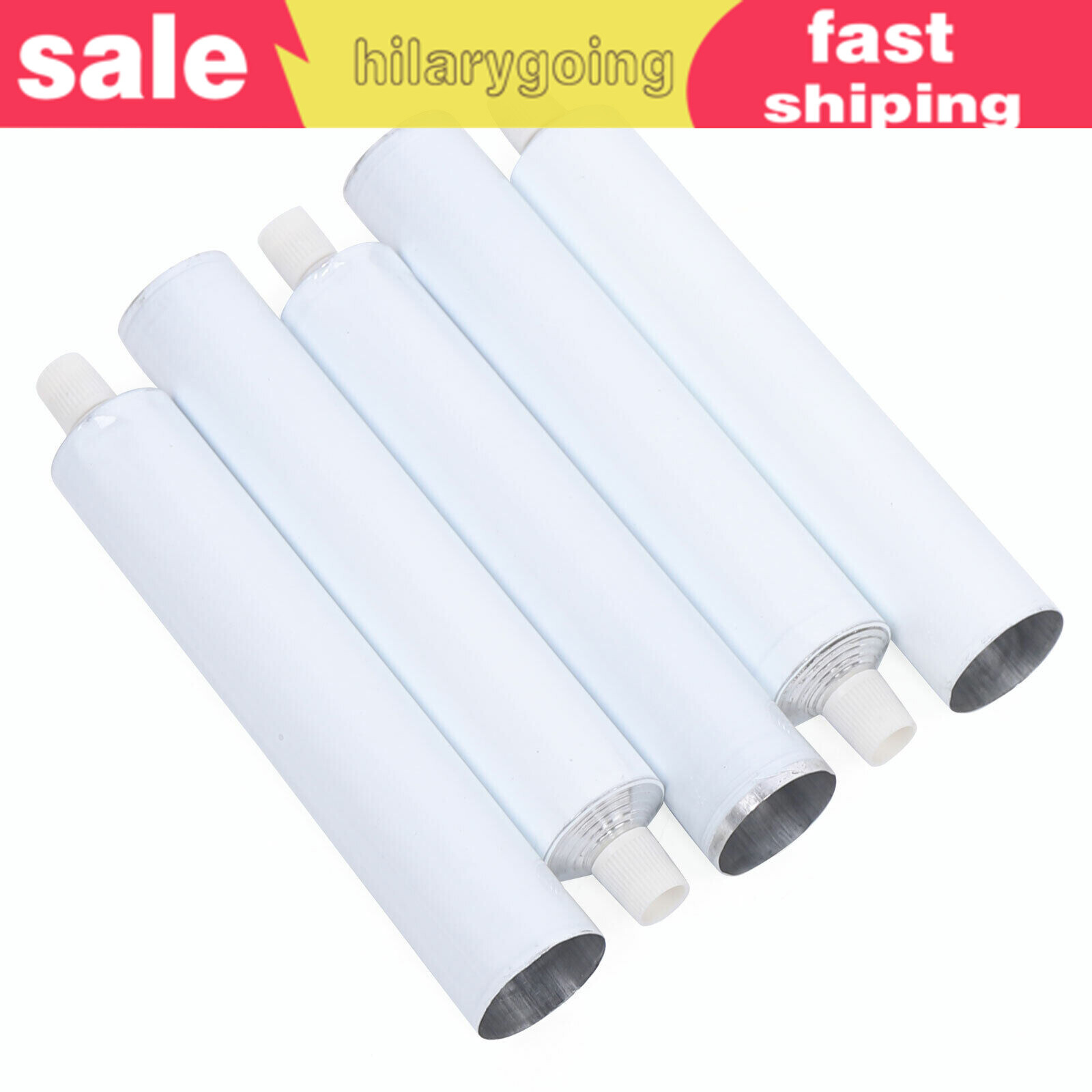 100 Pcs 100ml Empty Unsealed Toothpaste Tubes Needle Cap Full Box Aluminum USA