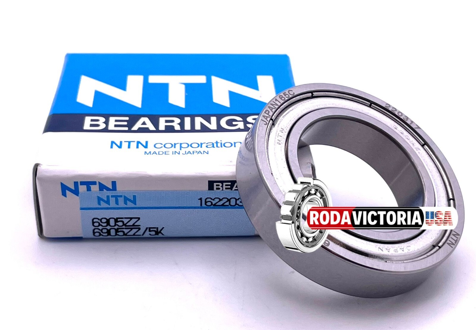 NTN JAPAN 6905 ZZ DEEP GROOVE BALL BEARING, METAL SHIELDED 61905 ZZ 25x42x9mm.