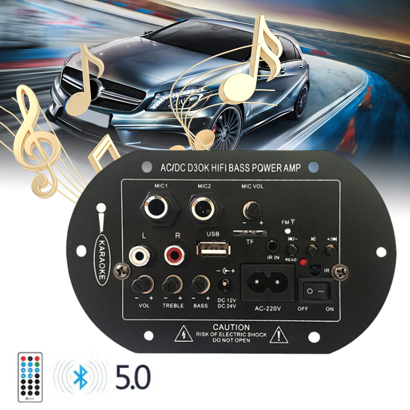 Digital Power Amp Board Hifi Stereo Audio Amplifier bluetooth Audio Amplifier