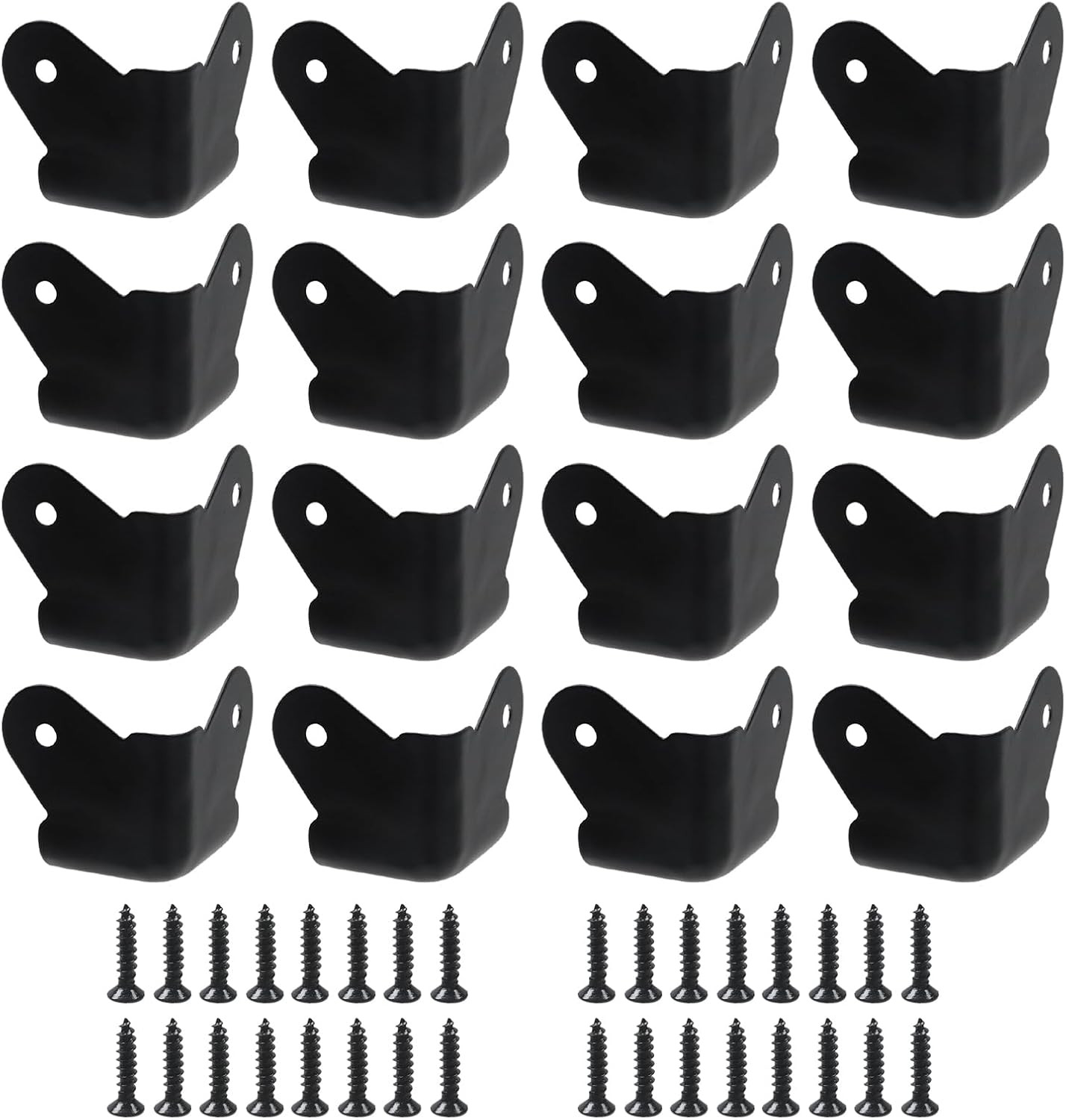 16 Pcs Speaker Cabinet Corner Protectors Rounded Metal Corner Protector for Ampl