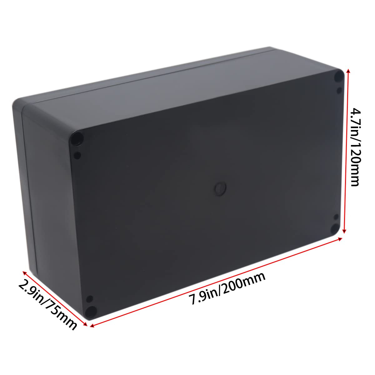 Watertight Junction Box, IP67 Waterproof Project Box Durable ABS Plastic Electr