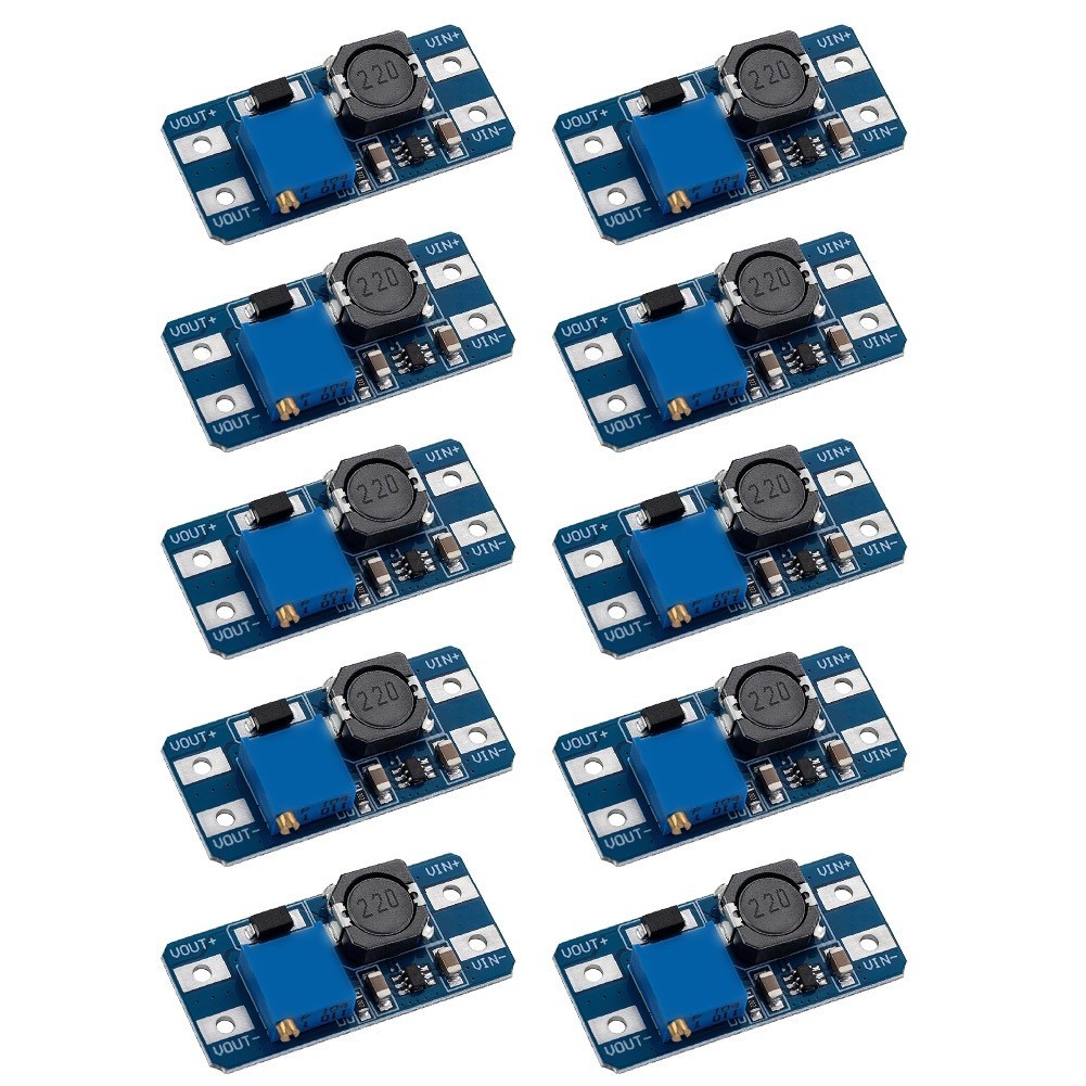 10pcs DC DC Boost Converter Adjustable Output 5V 9V 12V 18V 24V