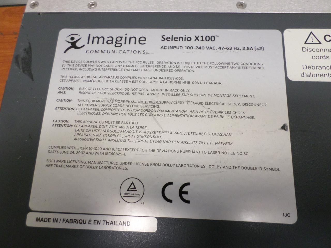 Imagine Selenio X100 Dual-Channel Frame Synchronizer & Converter