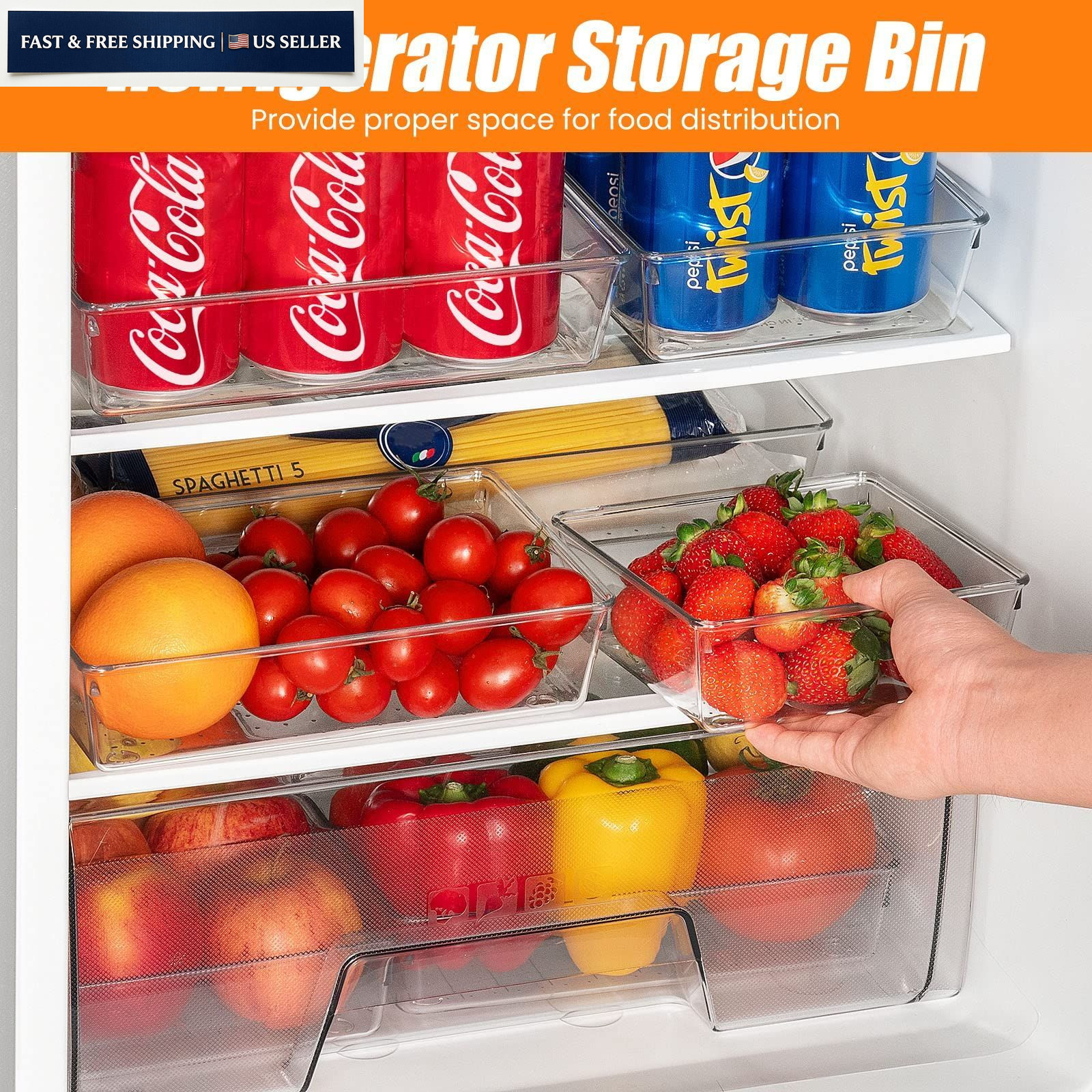 Criusia 6 Pcs Large Size Clear Drawer 6 PACK, Plastic Organizer