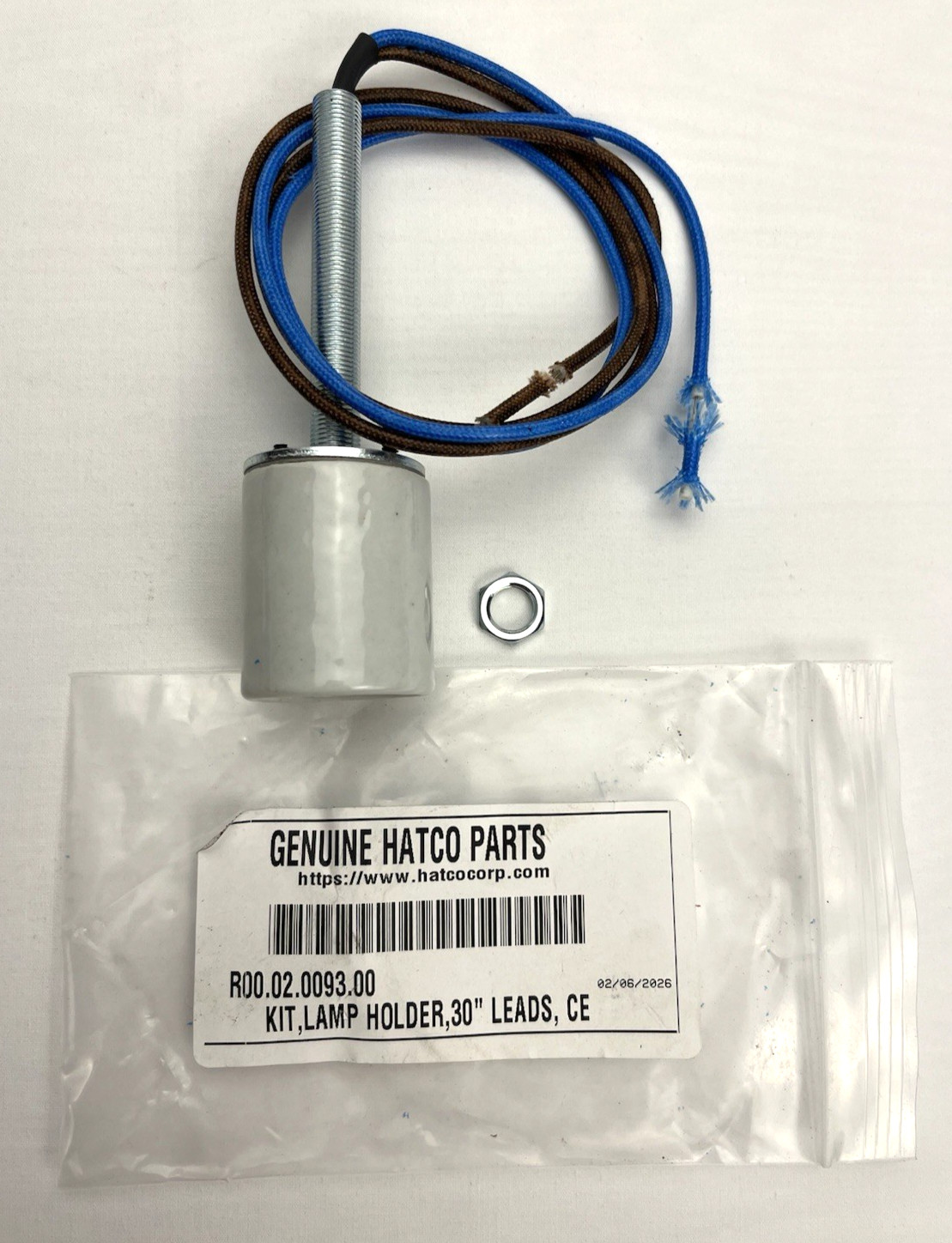 Genuine OEM Hatco Parts Lamp Holder Kit 30" Leads CE R00.02.0093.00