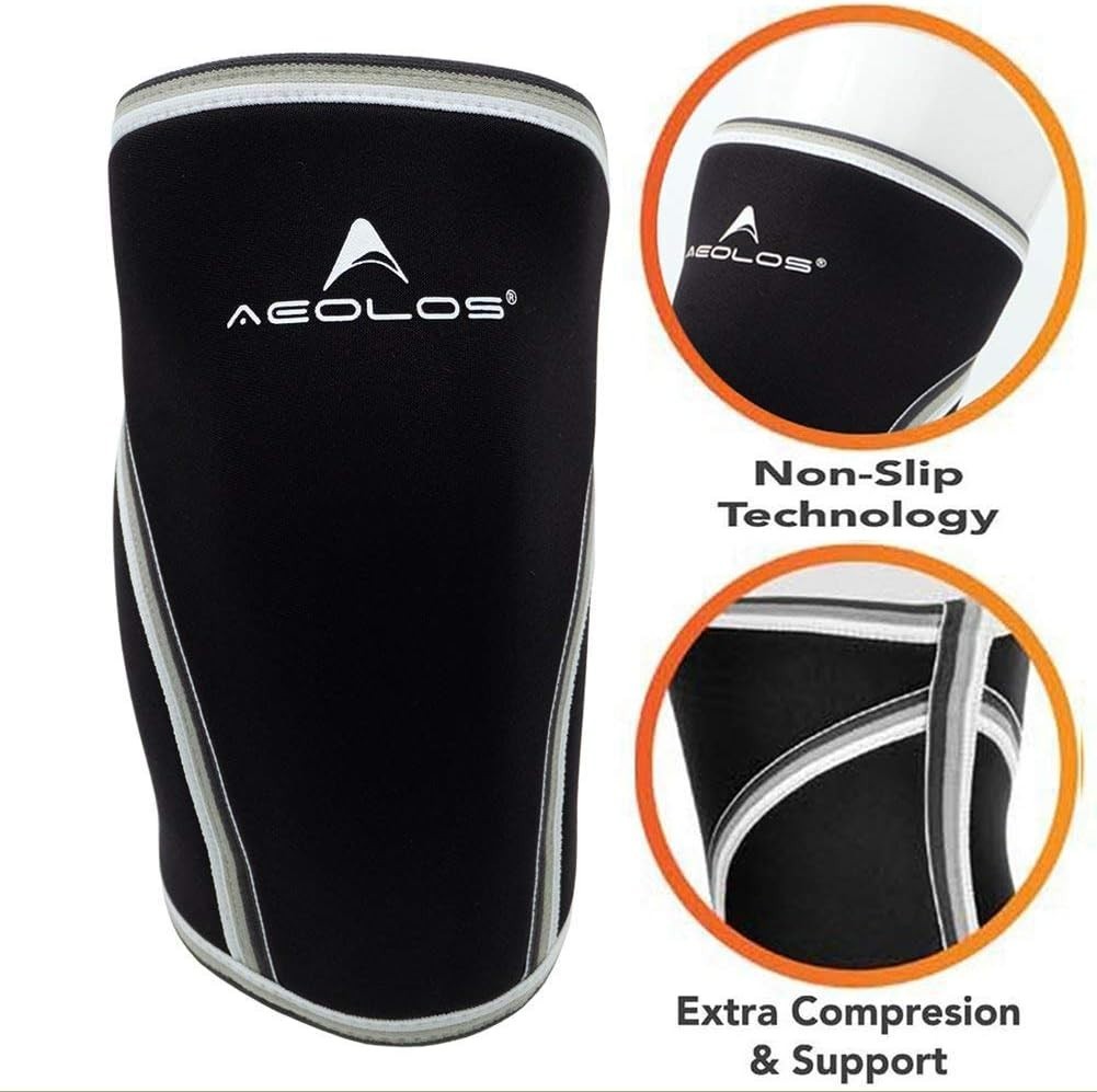 7mm Compression Knee Sleeves - Unisex Heavy-Duty Support for Sport Enthusiasts