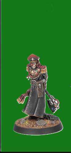 Warhammer 40k Astra Militarum Commissar Shand w/Power Axe NEW NO BOX