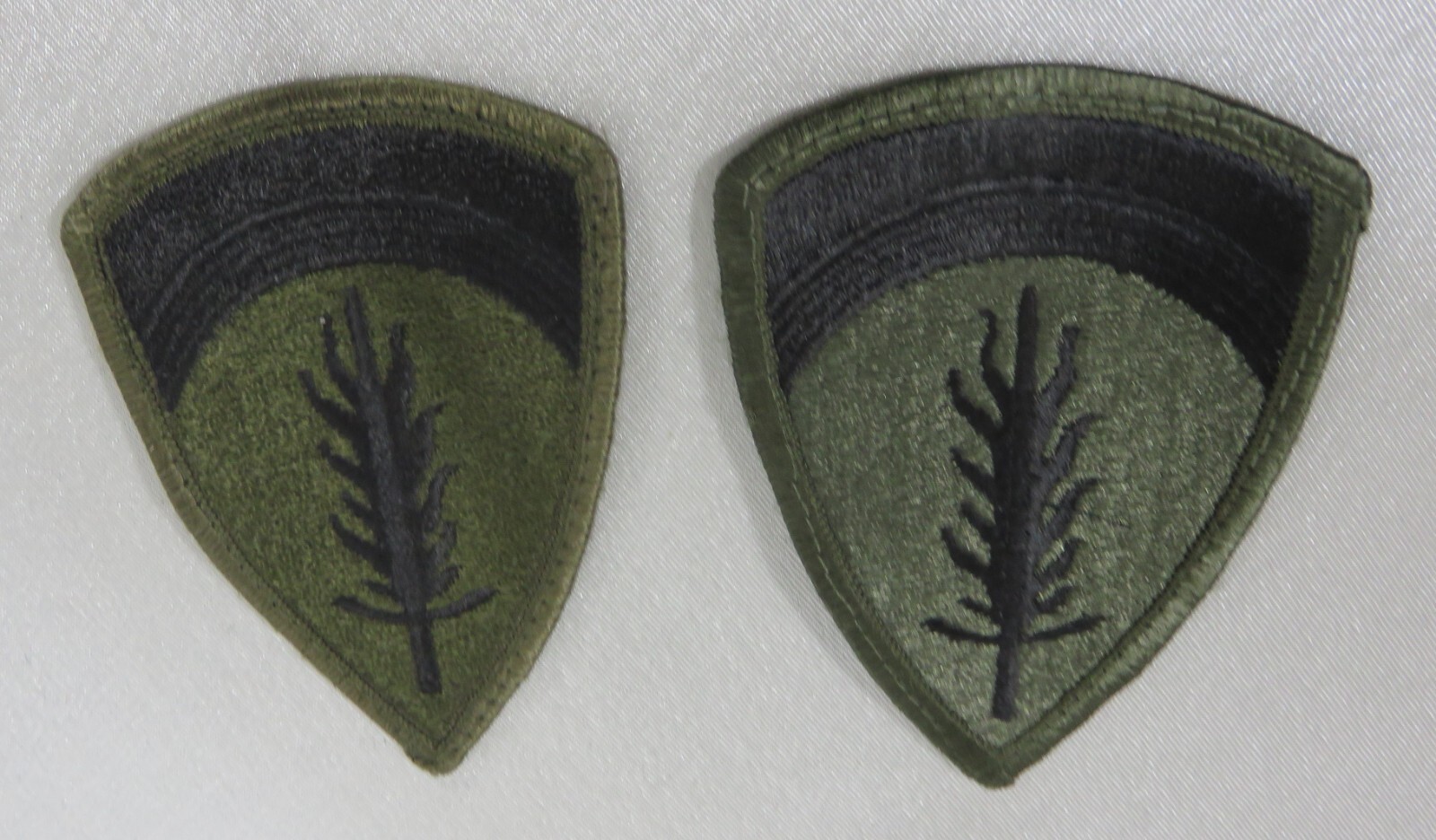 United States Army Europe Military patch set of two Black on Olive