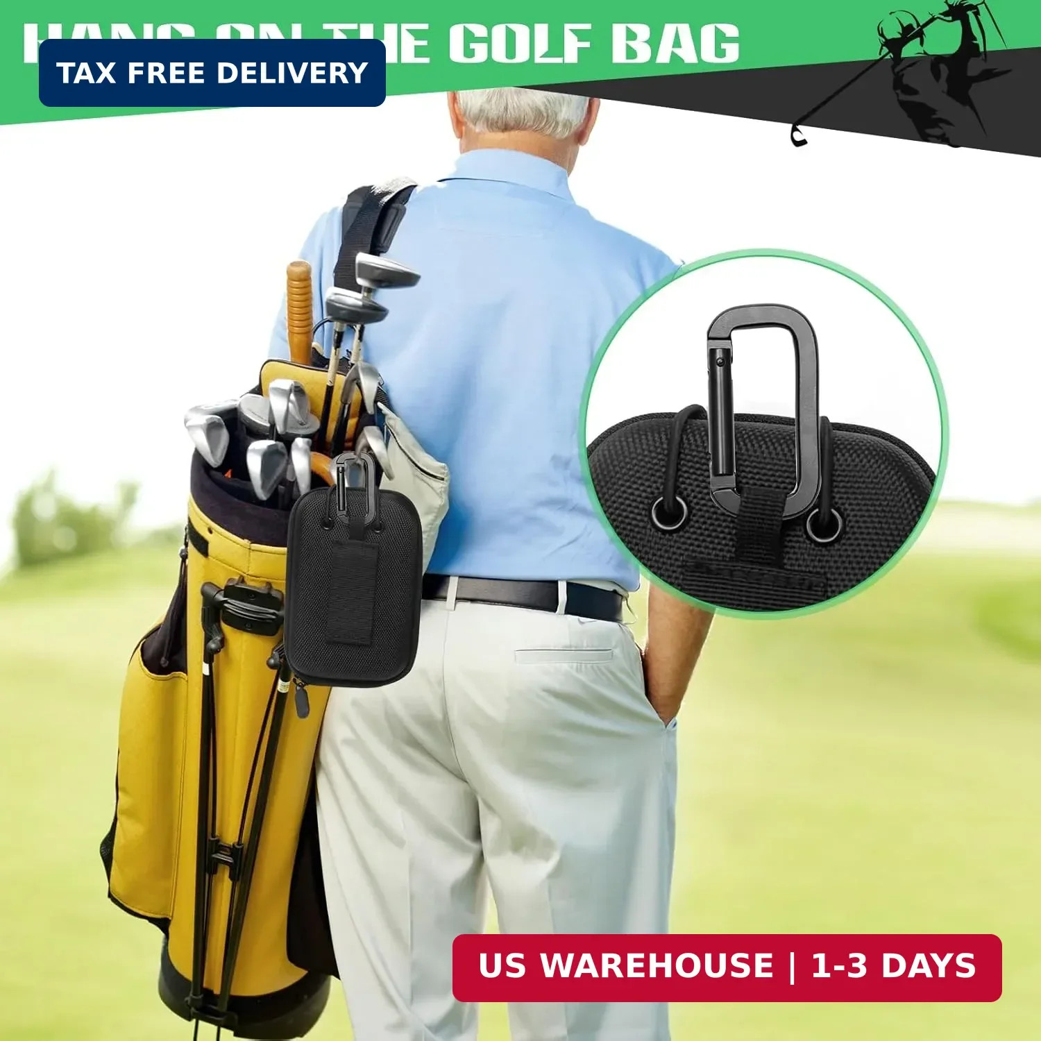 Golf Rangefinder Hard Shell Case, Hard Golf Rangefinder Case Universal Range Fin