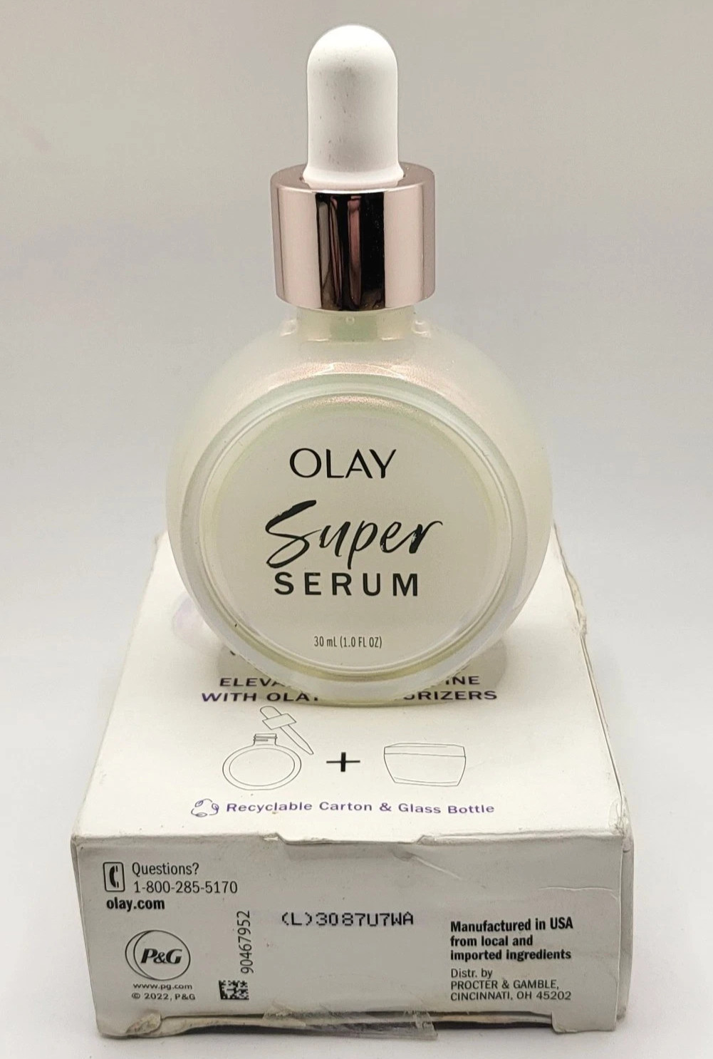 Olay Super Serum 5-in-1 Anti-Aging Face Serum 1 fl oz/30mL ~ NIB FAST FREE SHIP!