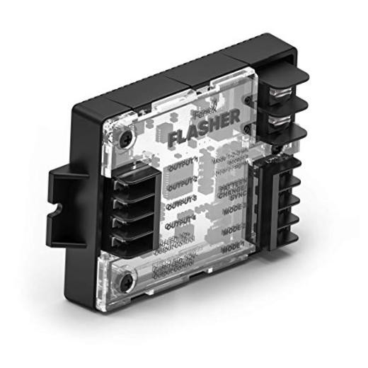 Feniex 4X Flasher | 3 Programmable Modes, 4 Output Channels, 20-Amp Max