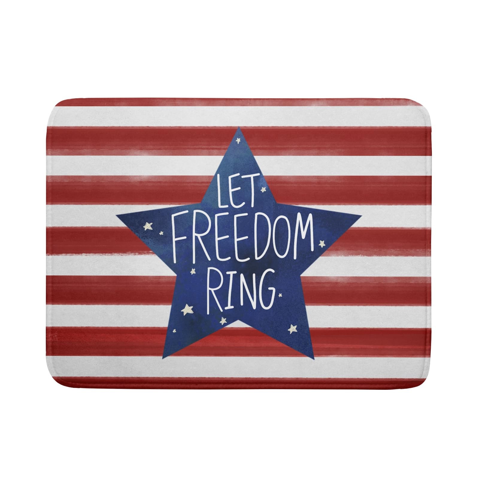 18x24 inch 4th of July Dish Drying Mat Patriotic Absorbent Reversible