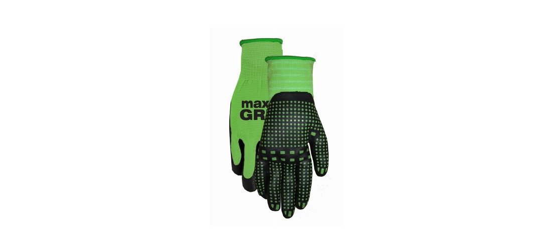 Max Grip Men's Small/Medium Nitrile Coated Glove Green