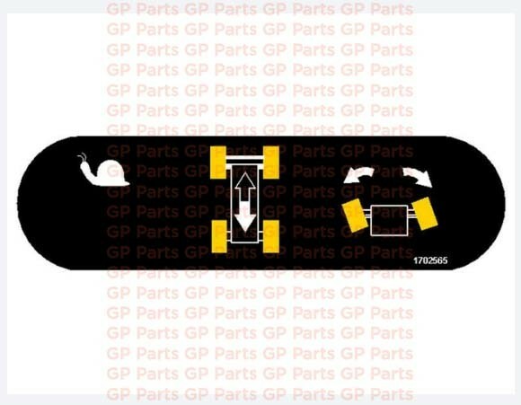JLG 1702565, DECAL, JOYSTICK OVERLAY (Drive/Steer) 450A,510AJ,1100S,3513PS
