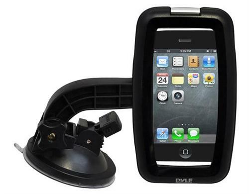 New Pyle PSIC55  iPhone Smartphone Waterproof Case W/ Headphone Jack + Car Mount