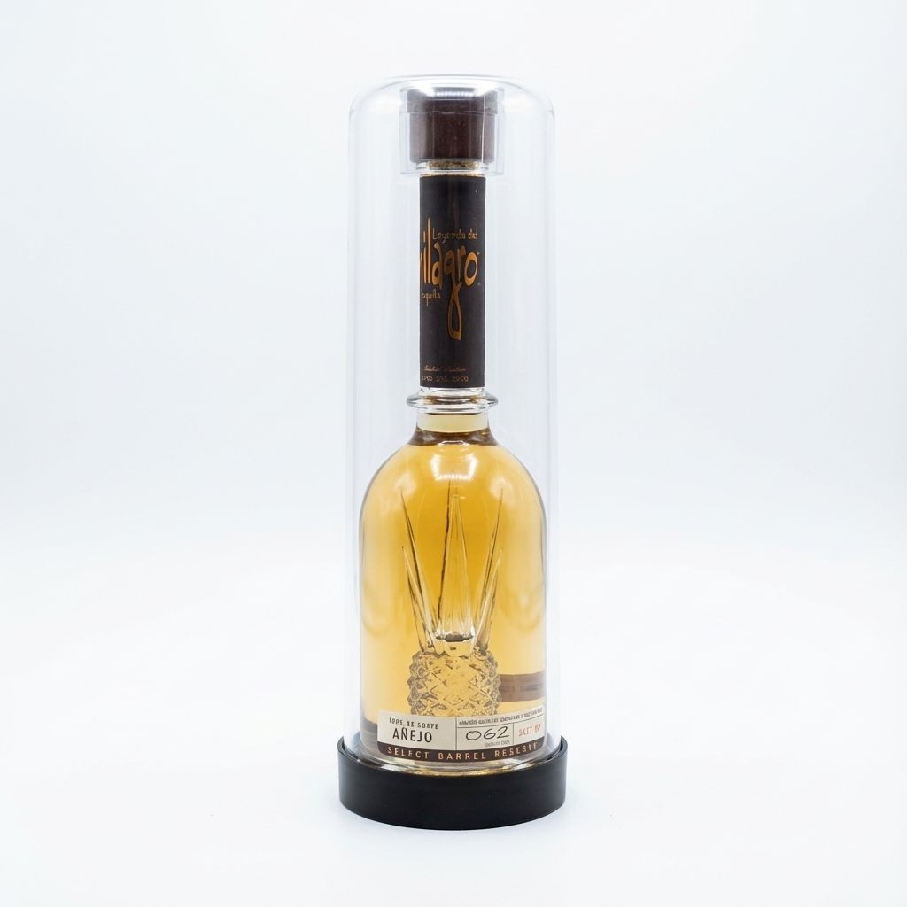 Anejo Tequila Select Barrel Reserve 100% Agave Crystal Pineapple Decanter Bottle
