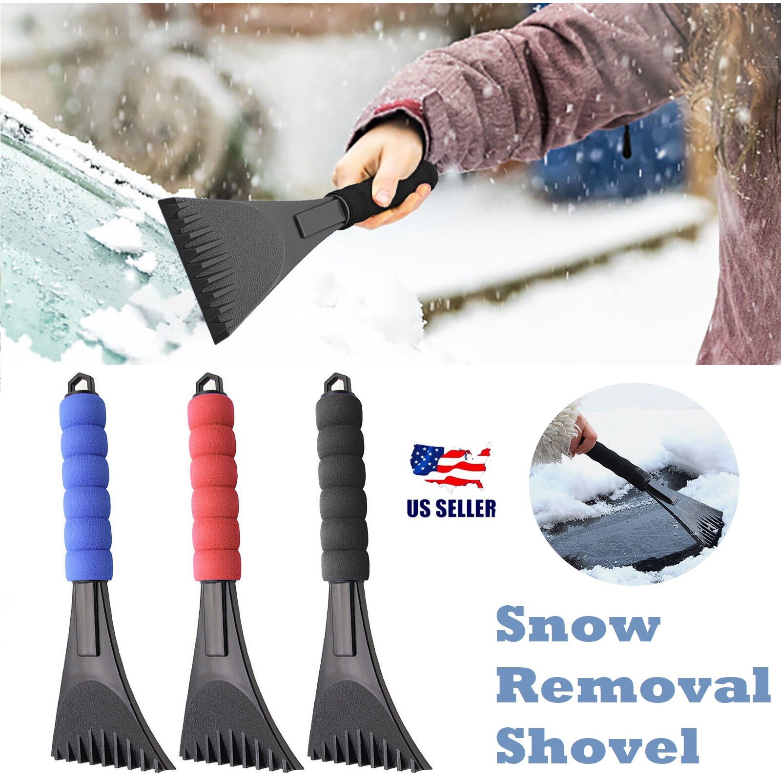 Windshield Frost Clean Kit Ice Scraper For Car Snow Cleaner Remover Shovel Tool