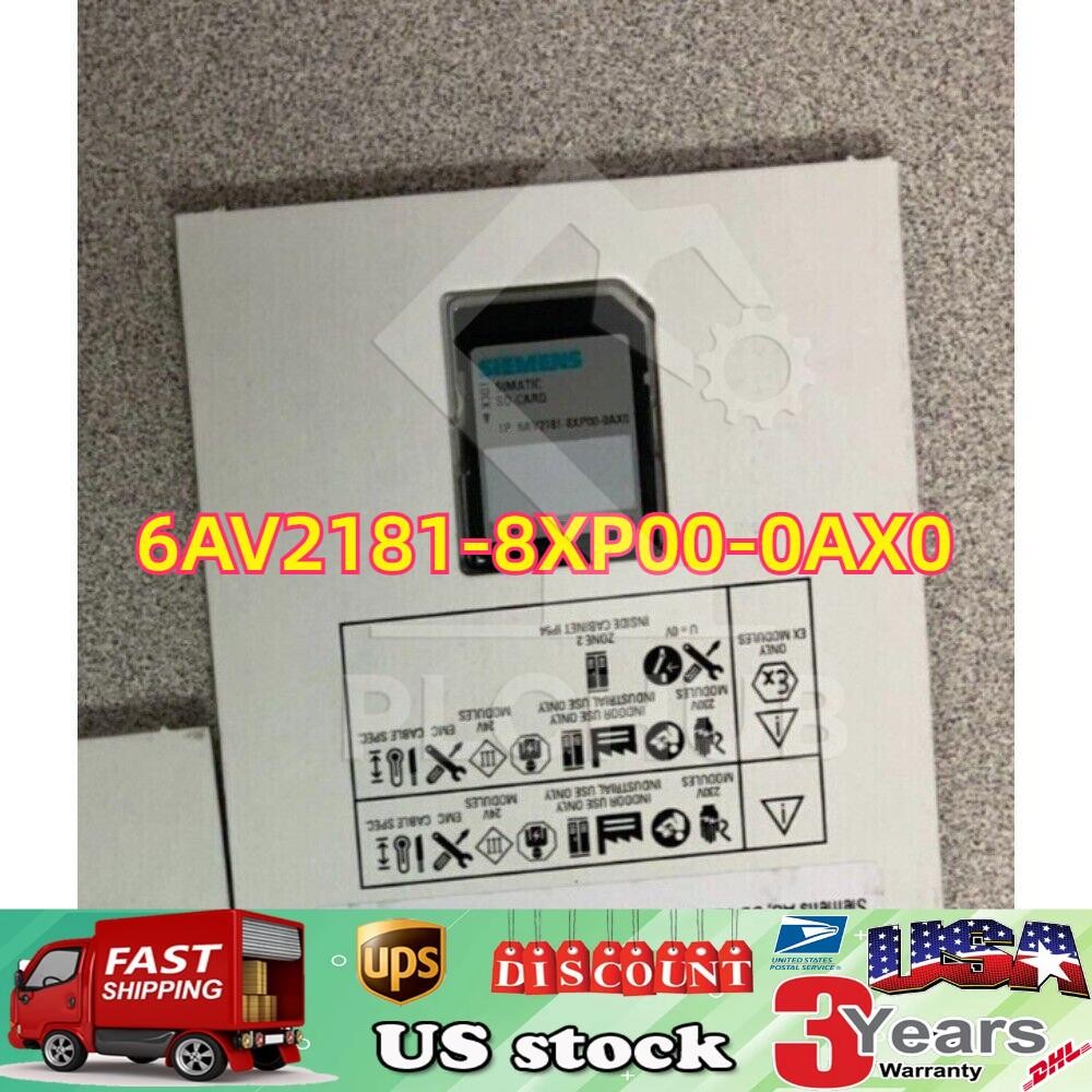 New Siemens 6AV2 181-8XP00-0AX0 6AV2181-8XP00-0AX0 SIMATIC SD memory card 2 GB