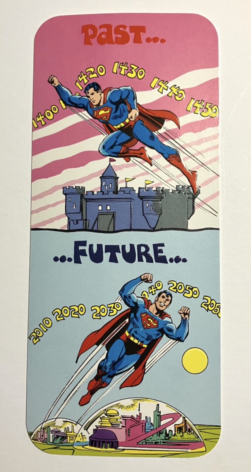 SUPERMAN 1978 w/ BATMAN & WONDER WOMAN Greeting Card #30 by Mark I NEAL ADAMS