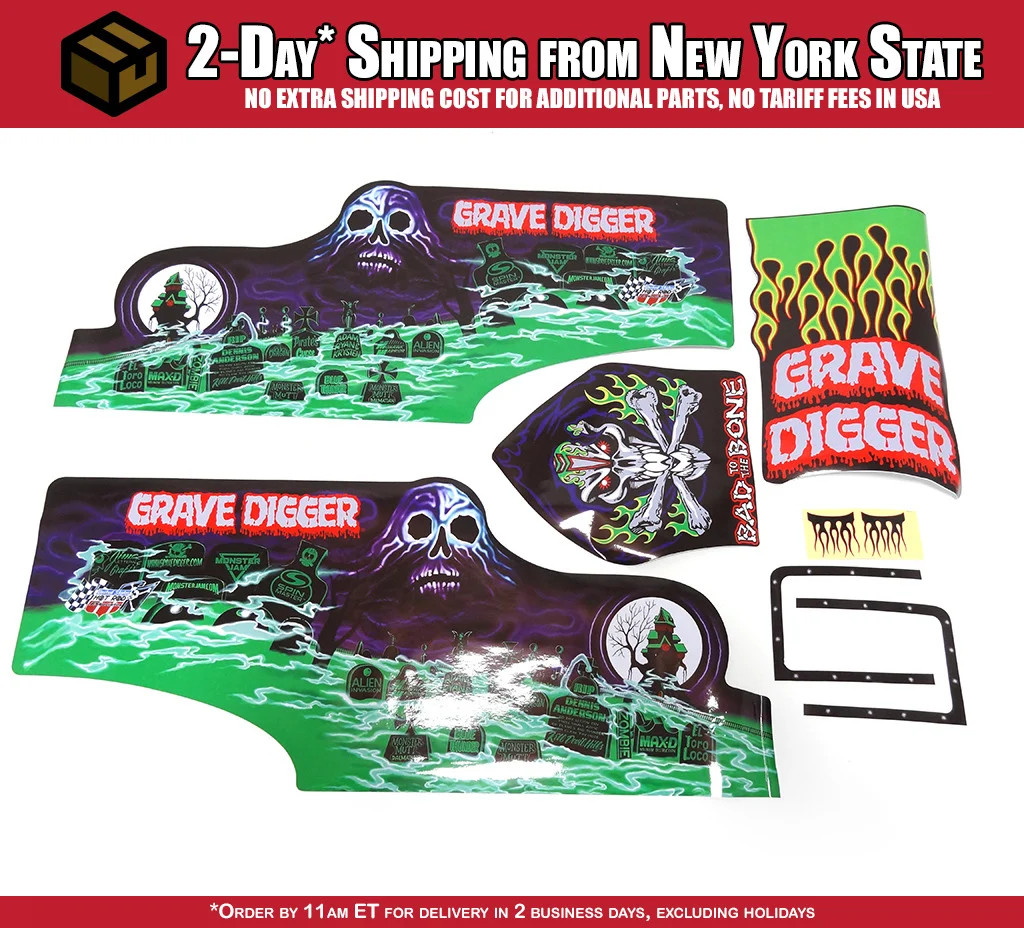 Grave Digger STANDARD Edition Sticker Sheets