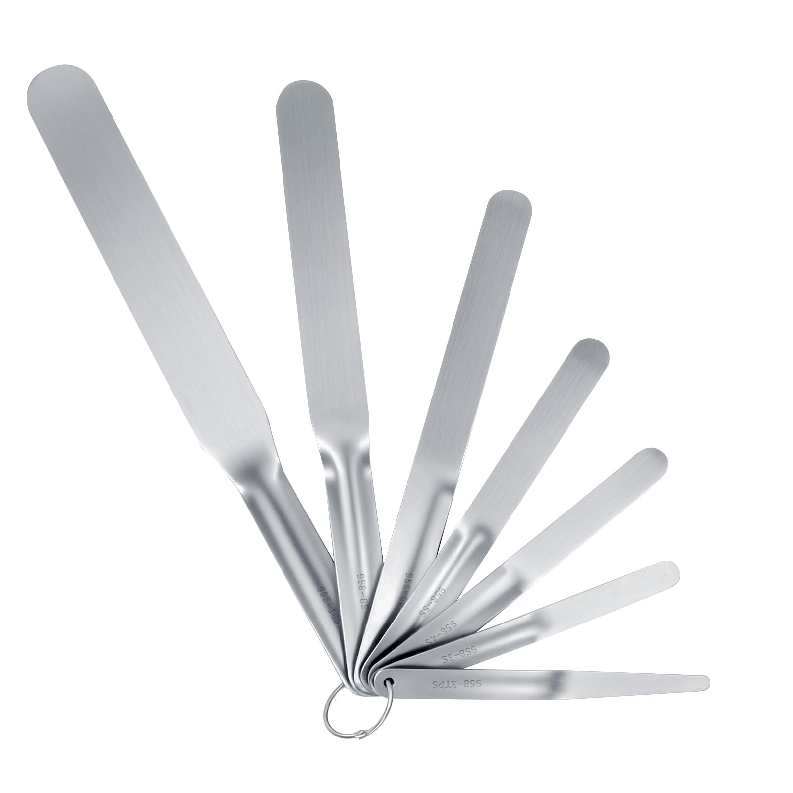 7-Piece Stainless Steel Caulking Tool Kit, Multi-Purpose Caulking Spatula Set...