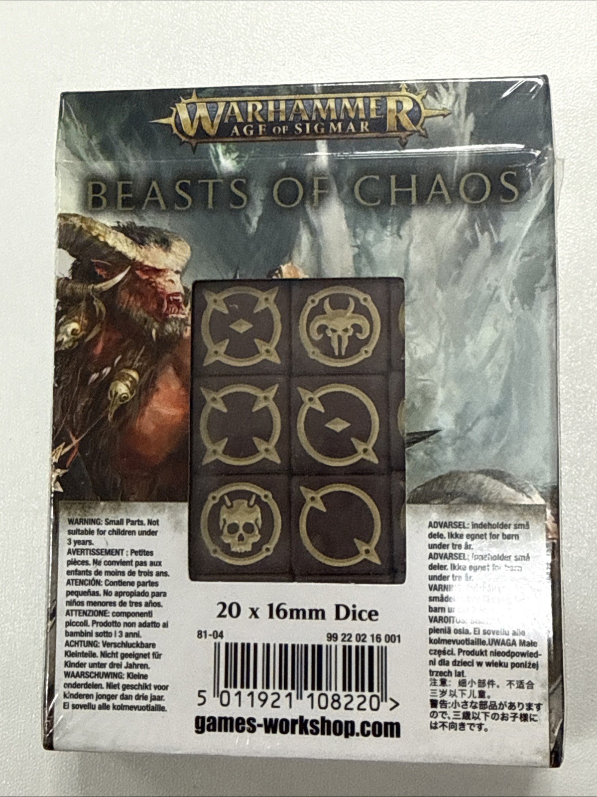 Games Workshop Warhammer Beasts of Chaos Dice BNIB New Age of Sigmar Beastmen