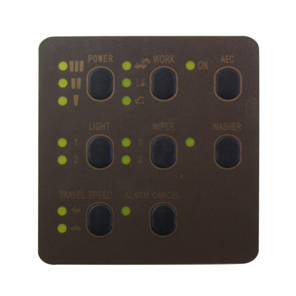 E312 320 330V1V2 BCD Button Meter Sticker for CAT Excavator Cab Display