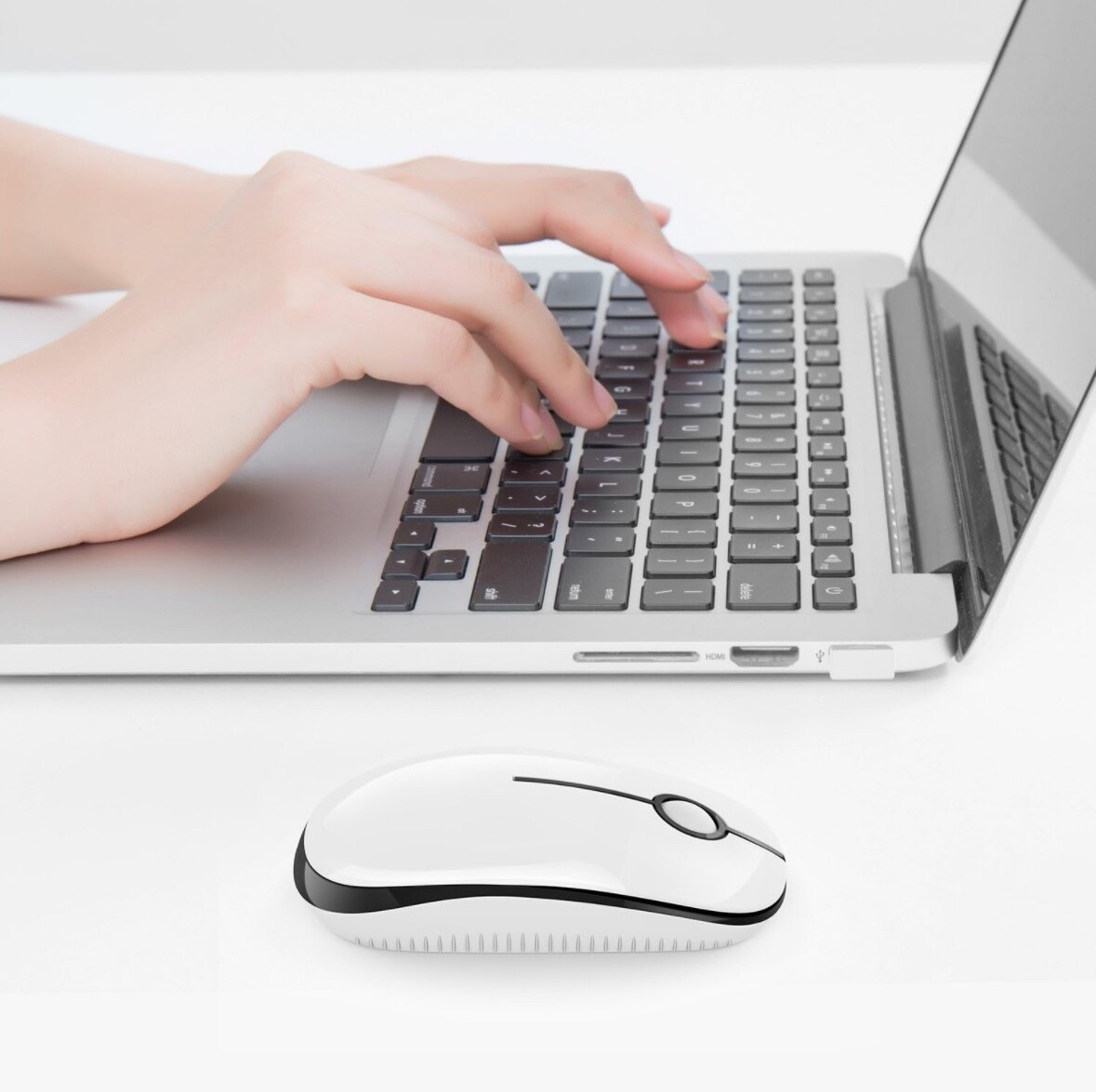 Wireless Mouse, Vssoplor 2.4G Slim Portable Computer Mice with Nano Receiver