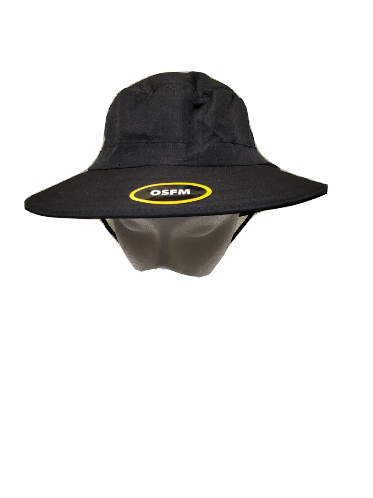 Unisex Boonie Cap Wide Brim Vented Adjustable Size Black