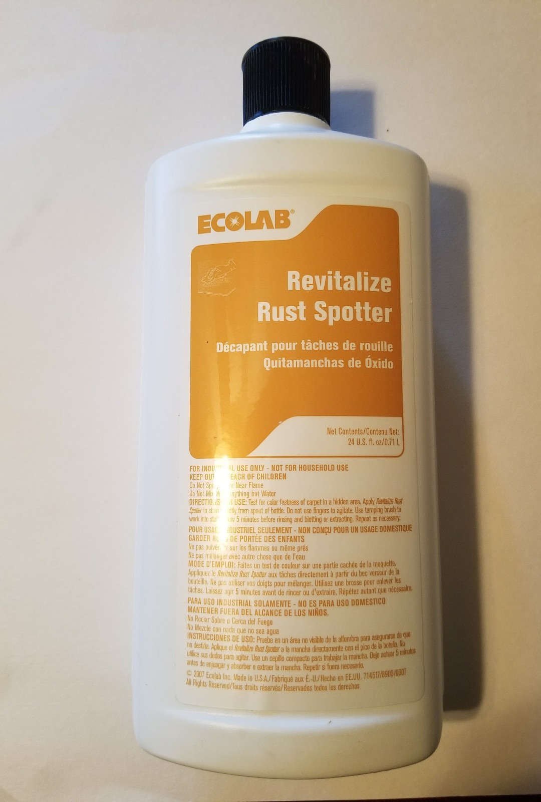 ECOLAB Revitalize Rust Spotter (Carpet Spot & Stain Remover  24 oz)