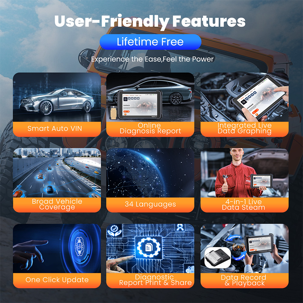 Thinkcar Thinkscan 689BT Full Systems Diagnostic Tool CANFD & DOIP Free Update