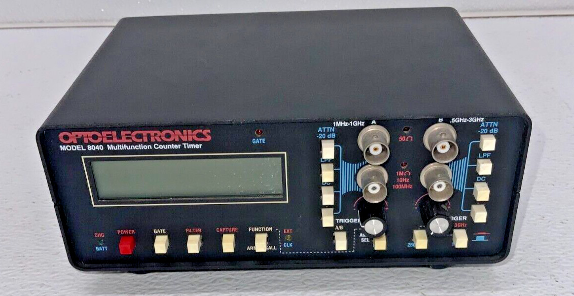 Optoelectronics 8040 Multifunction Digital Frequency Precision Tester Counter