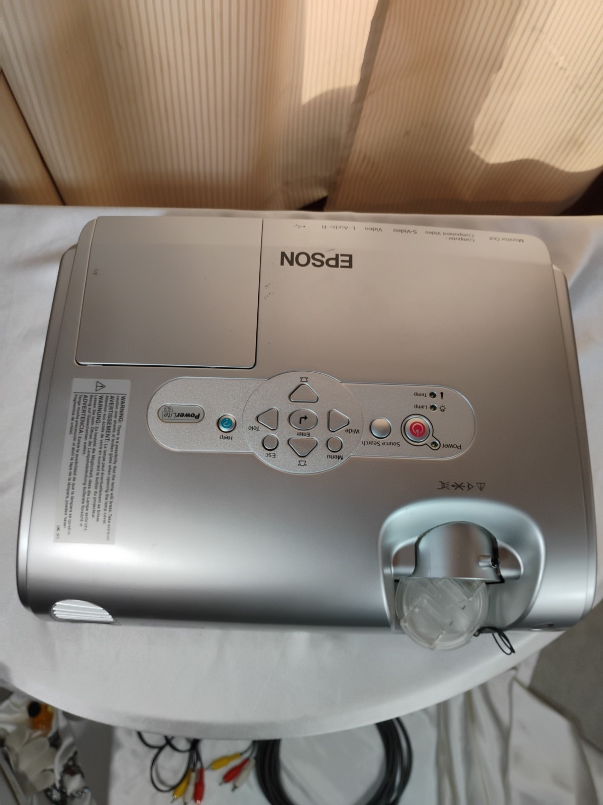 LCD Projector Epson EMP-S3 with Soft Case, Remote & All Wires Tested