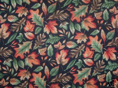 HOFFMAN Fall Leaves B315 Black QUILT FABRIC
