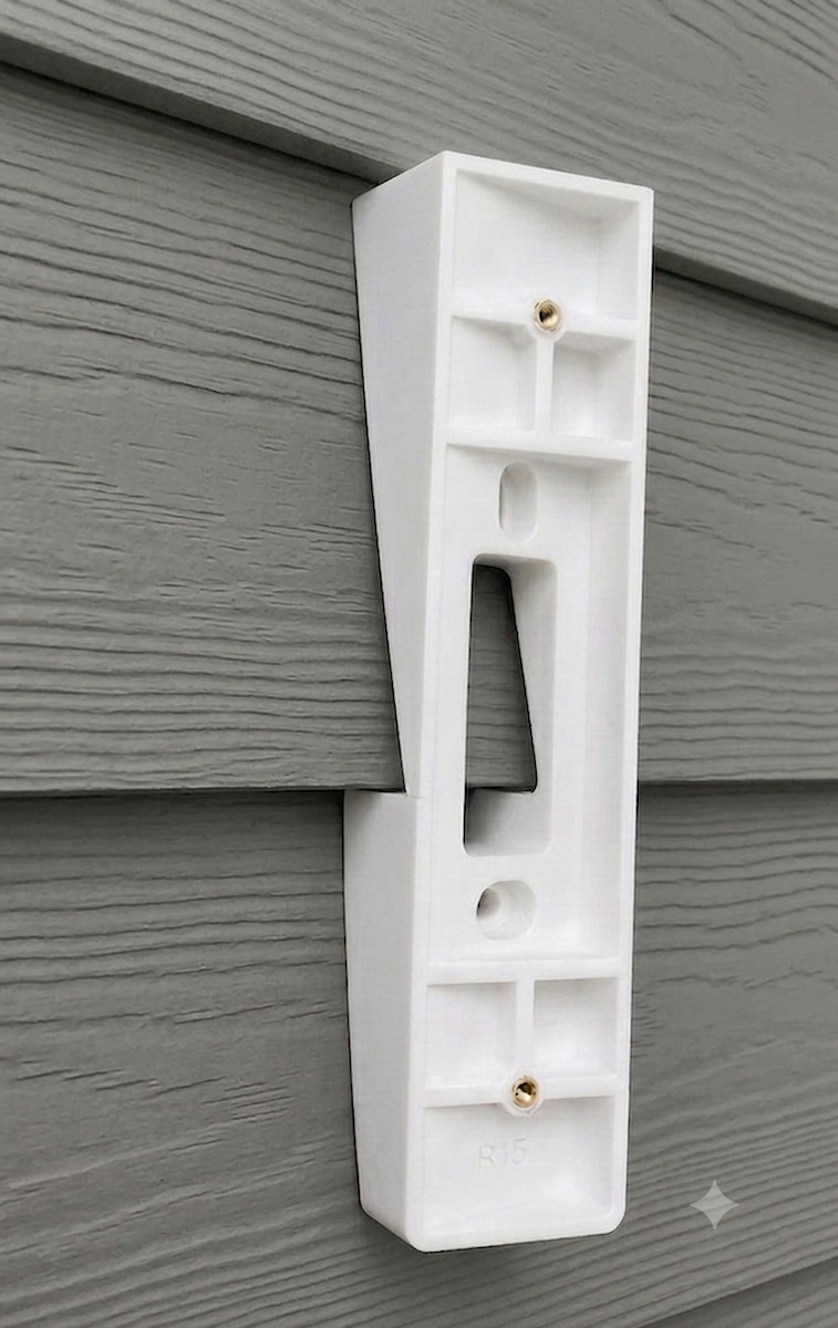 Ubiquiti UniFi G6 Entry Doorbell Mounts for 4" - 5" Hardie Clapboard (0º to 60º)
