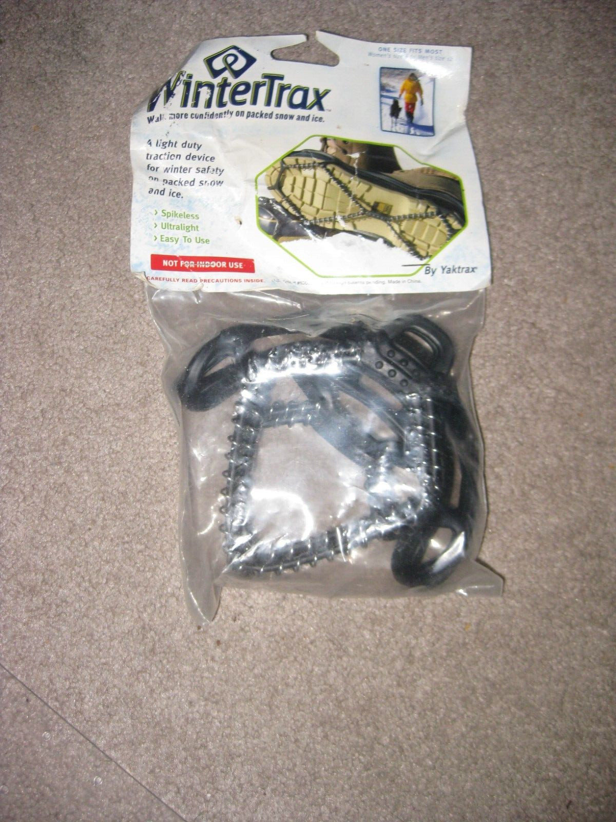 WinterTrax light duty winter traction-Fits over shoe..By Yaktrax