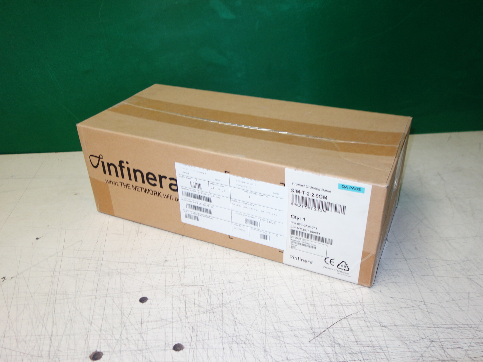 Infinera ATN ATC-A SIM-T-2-2.5GM 800-0228-001 * NEW SEALED
