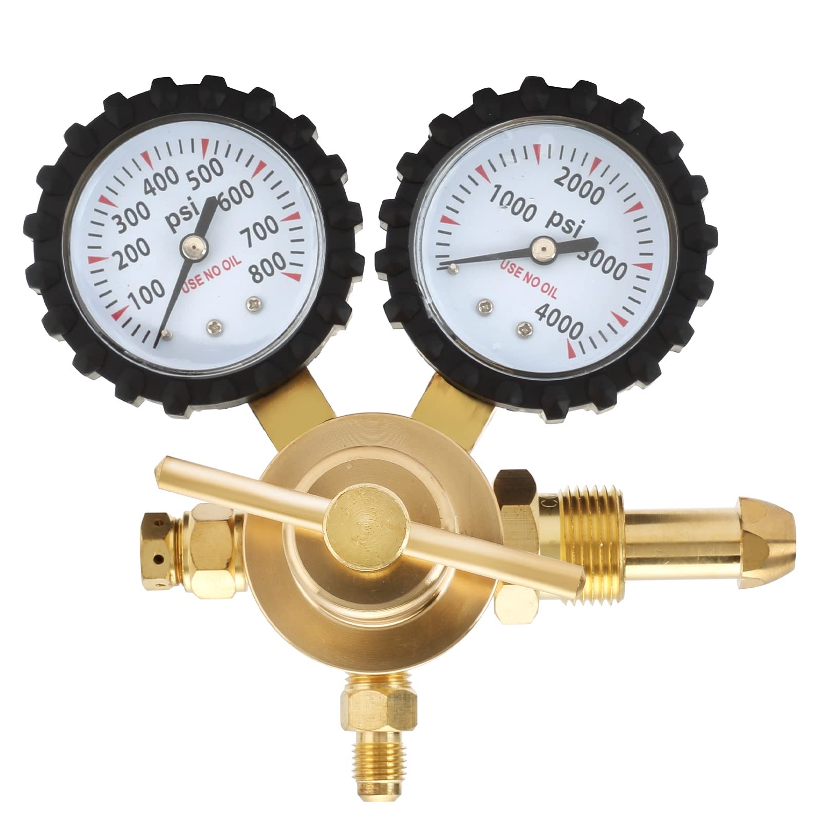 Nitrogen Regulator with 0-800 PSI Delivery Pressure, CGA580 Inlet Connection ...