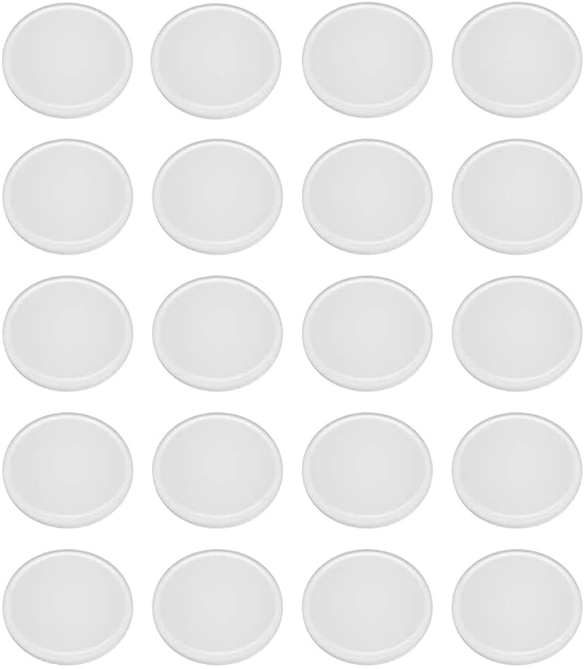 Glass Table Top anti Slip Bumpers 20PCS Non-Adhesive Silicone Pads for Glass Tab