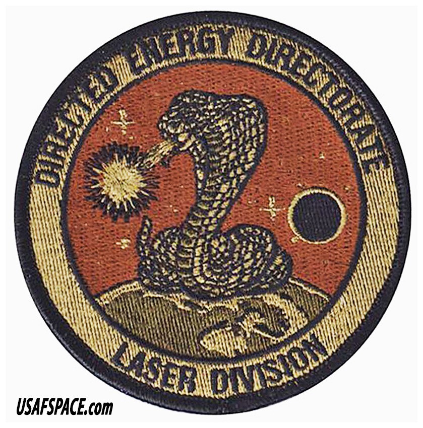 AIR FORCE RESEARCH LABORATORY -AFRL-DIRECTED ENERGY DIRECTORATE LASER-USAF PATCH