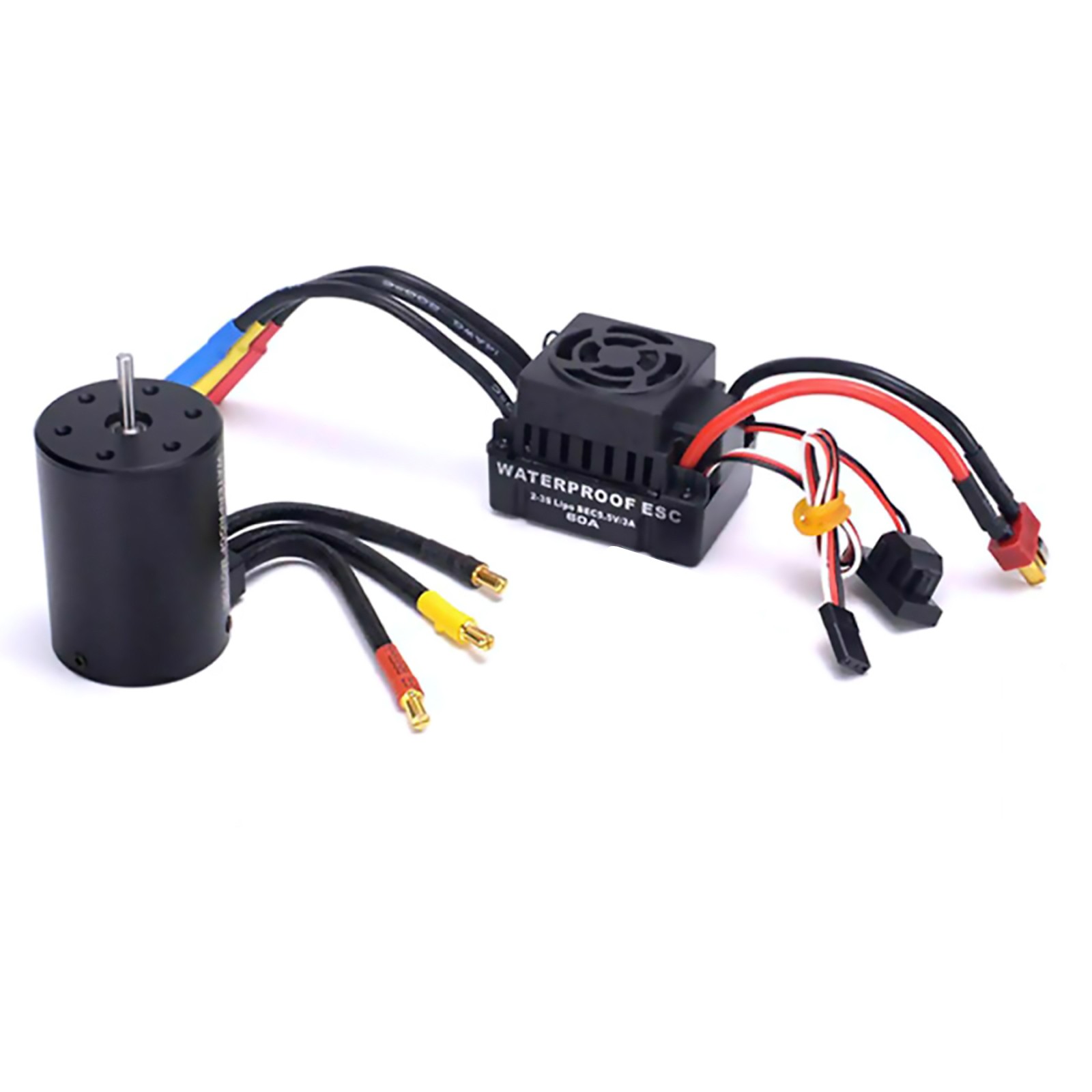 New 60A Brushless ESC 3650 3900KV Brushless Motor Kit For 1/10 RC Car