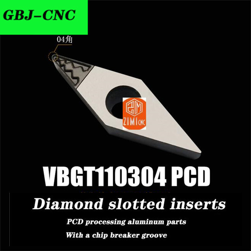 Polycrystalline diamond VBGT 110304 160402 04 08 VCGT 3 3 1 VBGT2 1.5 1 PCD