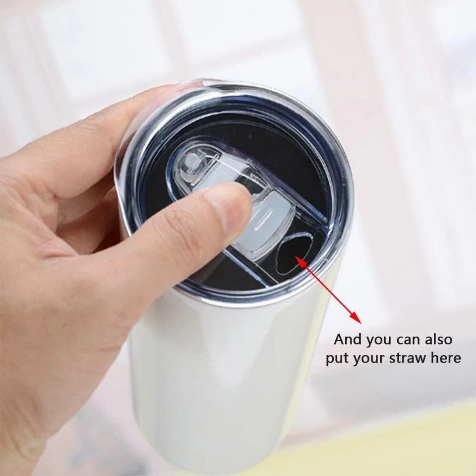 20oz Skinny Tumbler Replacement Lids 1/3 Pack2.75in Cup Mouth Compatible