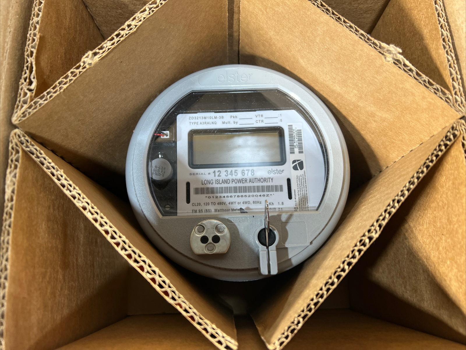 Nos Surplus Elster Electricity Watthour Meter Type A3RALNQ Class CL20