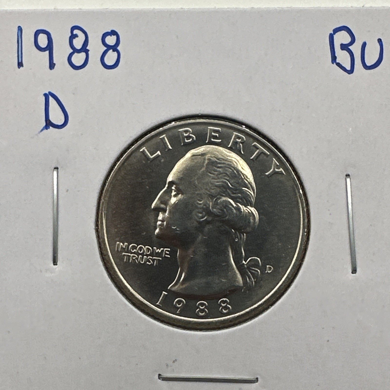 1988-D Washington Quarter BU (Brilliant Uncirculated) Denver Mint